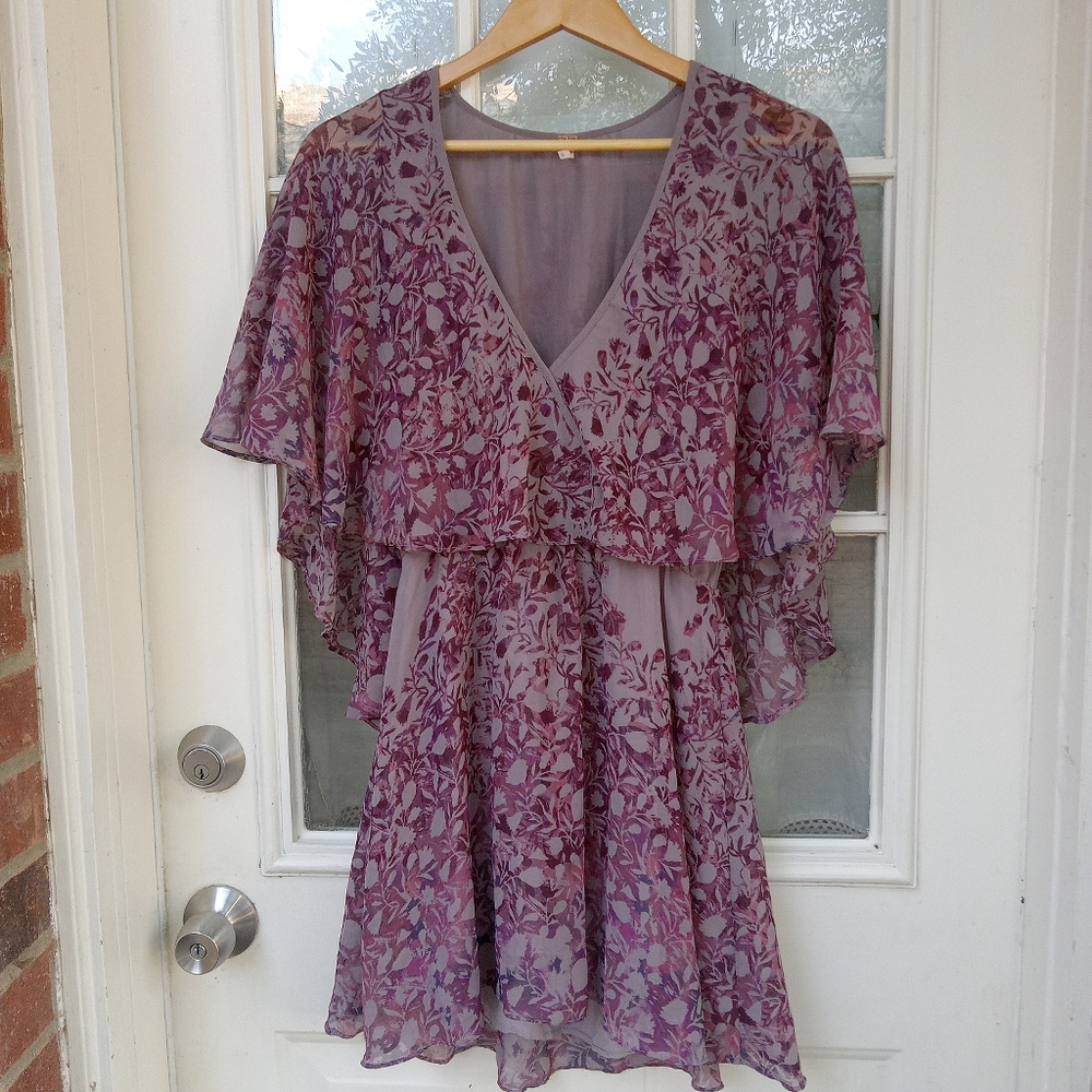 Free People sparks fly cape mini dress sz  xs
